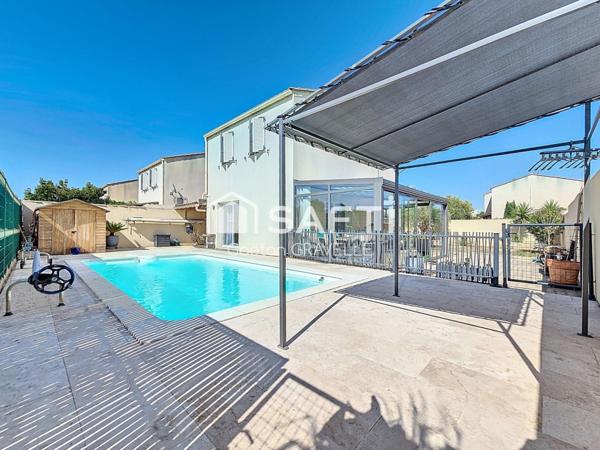 piscine, véranda, garage