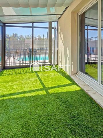 piscine, véranda, garage