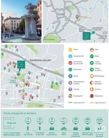 Appartement à vendre 4 pièces 84 m² Bourgoin-Jallieu