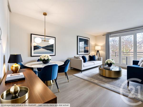 Appartement F3 à vendre  3 pièces - 53,27 m2 HOUILLES - 78