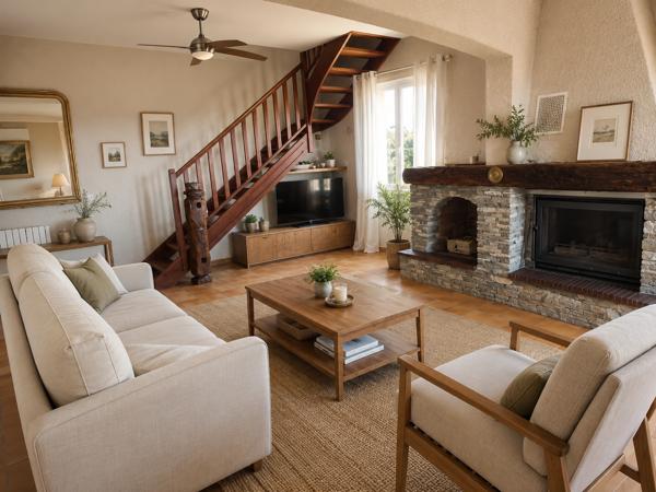 Maison familiale avec vue mer, jardin piscinable et fort potentiel
