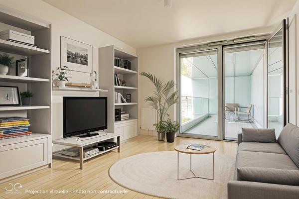 Ecoquartier RIVES DE SEINE - IMMEUBLE 2014 -  - ETAGE ELEVE - PARFAIT ETAT -  GRAND BALCON