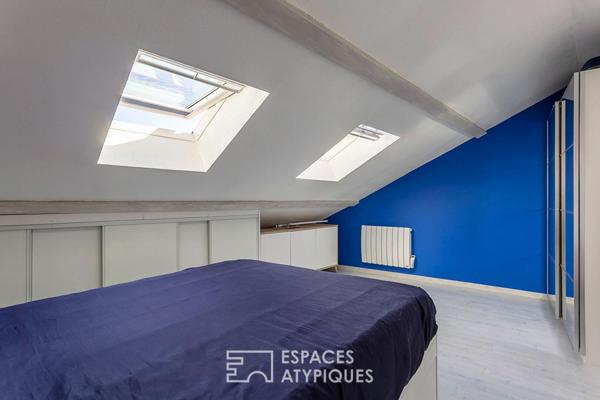Duplex en dernier étage avec balcon
