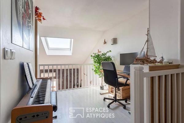 Duplex en dernier étage avec balcon
