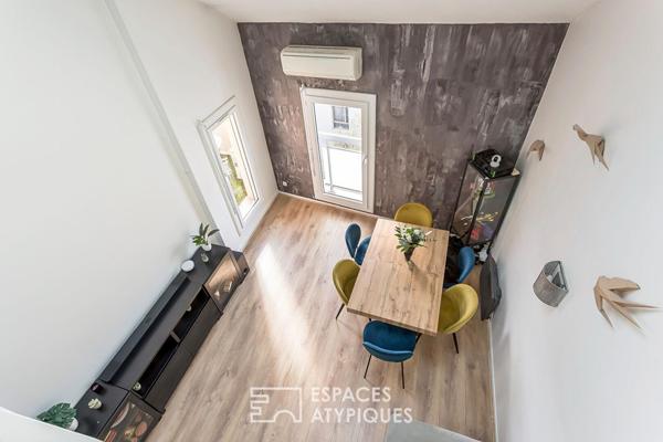 Duplex en dernier étage avec balcon
