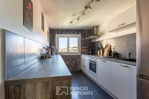 Duplex en dernier étage avec balcon