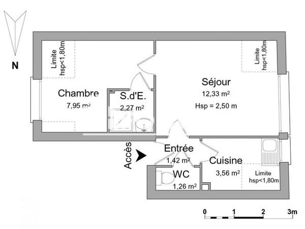 Location Appartement 2 pièces 28.79 m² - 31 AVENUE OLIVIER HEUZE Le Mans 72000