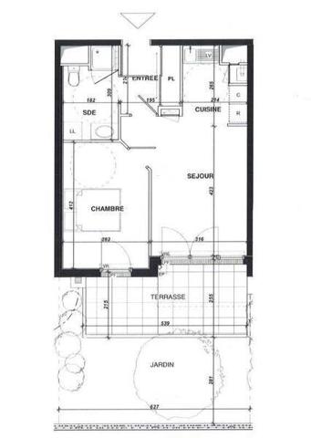 Appartement 2 pièces - 44300 Nantes -  Haluchère