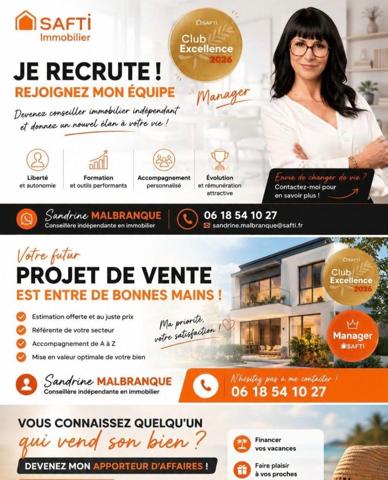 Maison semi mitoyenne ,3 chambres