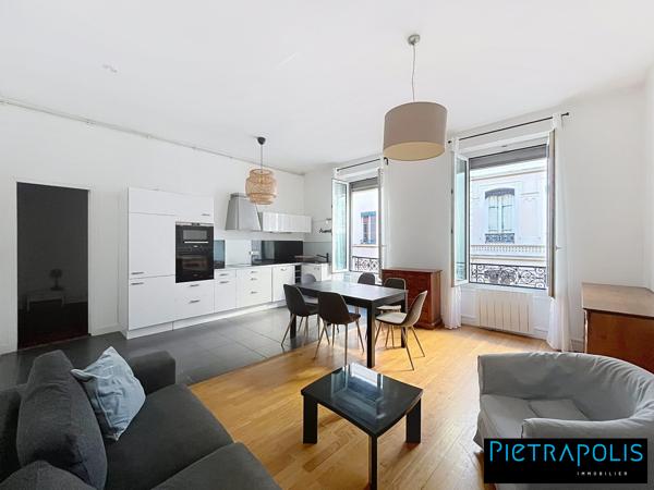 Lyon 6 Masséna – Grand T2 de 53 m² avec bureau et dressing