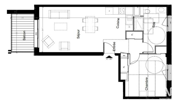 Appartement à vendre 2 pièces 56 m² Saint-Julien-en-Genevois