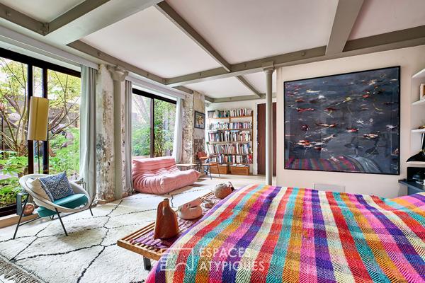 Appartement loft d’exception avec jardin – Quartier Trudaine
