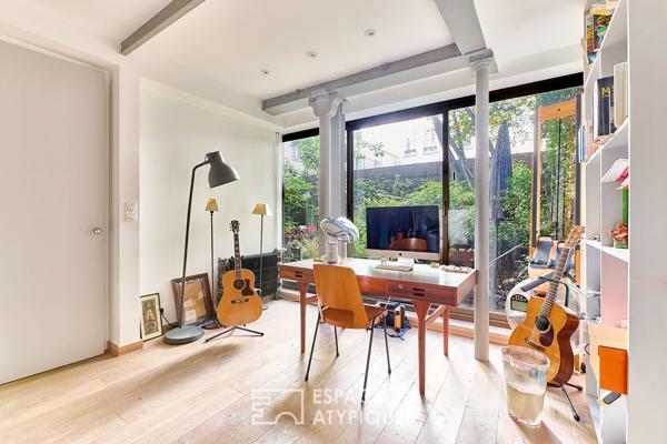 Appartement loft d’exception avec jardin – Quartier Trudaine