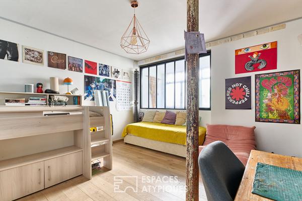 Appartement loft d’exception avec jardin – Quartier Trudaine
