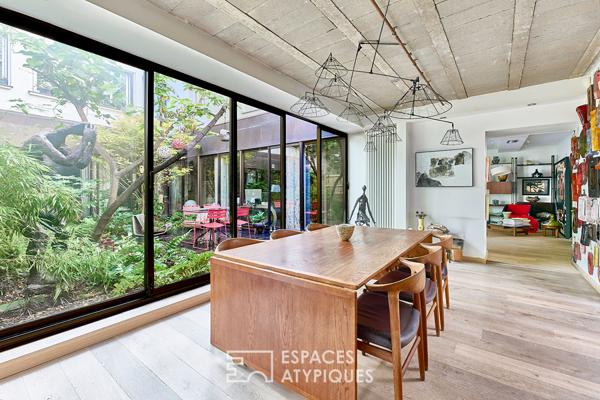Appartement loft d’exception avec jardin – Quartier Trudaine