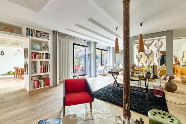 Appartement loft d’exception avec jardin – Quartier Trudaine