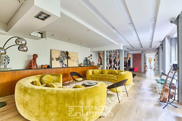 Appartement loft d’exception avec jardin – Quartier Trudaine