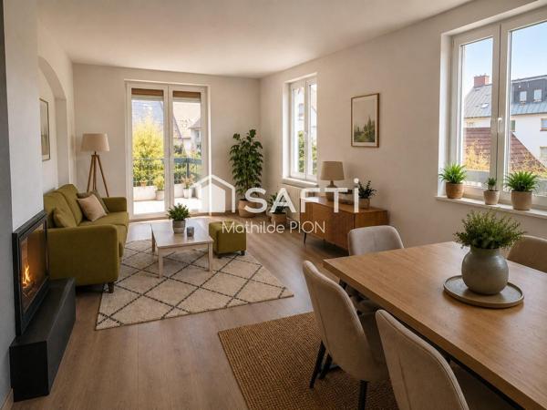 Robertsau: appartement lumineux aux volumes généreux