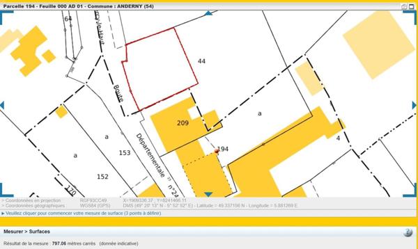 Terrain hors lotissement avec vue sur champs