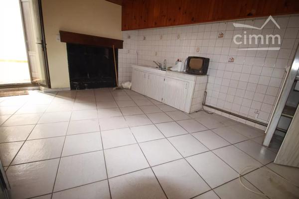 A vendre une maison de 228 m² avec un jardin avec au bout une dépendance, et un garage.