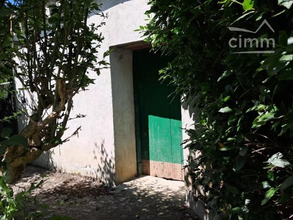 A vendre une maison de 228 m² avec un jardin avec au bout une dépendance, et un garage.