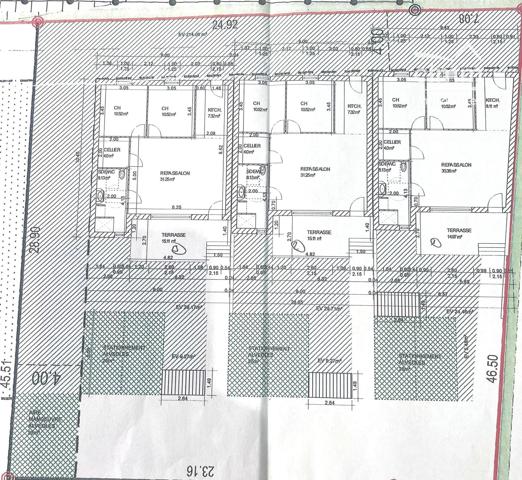 Dans un petit ensemble de 3 lots, villa de plain-pied de 71,66 m² sur une parcelle d'environ 315 m².