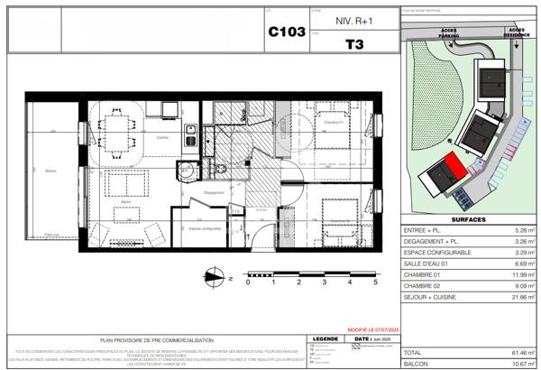 Programme neuf à GAP (T3 de 61.4 m²)