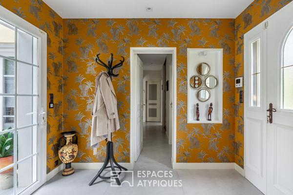 Maison de plain-pied au calme, 5 chambres, double garage.