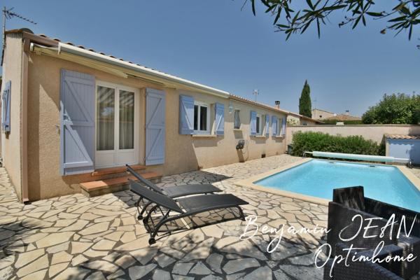 Maison F4 de plain-pied avec piscine – Sauvian