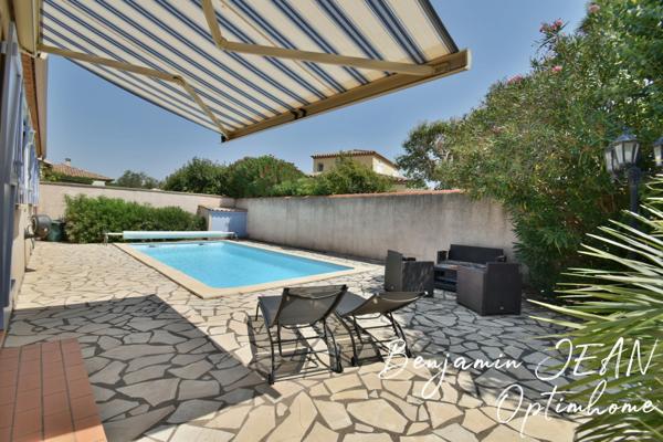 Maison F4 de plain-pied avec piscine – Sauvian