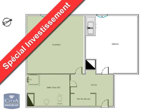Appartement à vendre 1 pièce 26m² Fontaine (38600)