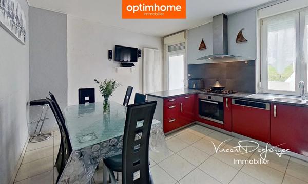 Maison de ville 111 m² – 3 chambres – Jardin clos – Nilvange
