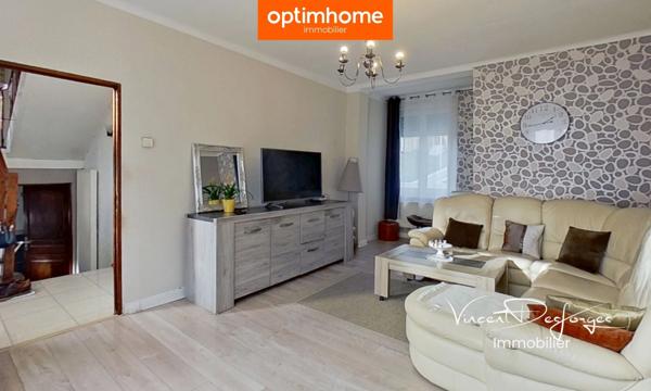 Maison de ville 111 m² – 3 chambres – Jardin clos – Nilvange