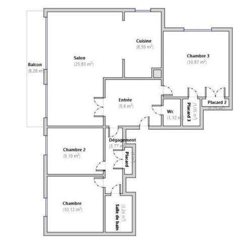 Vente / Appartement T4 à Saint-Étienne (42100)