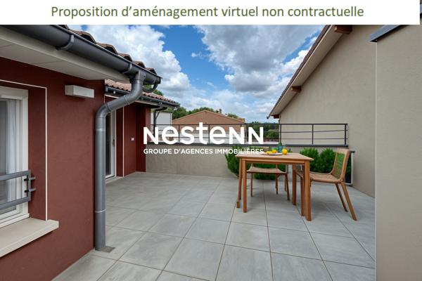 A VENDRE - Tournefeuille - Appartement T3 de 63m² avec grande terrasse et 2 places de parking