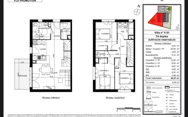 Maison à vendre    4 pièces • 80 m2 Saint-Jory