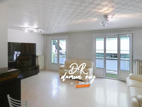 Secteur Fauriel, T4 de 65m², balcon, cave, garage 3V en sus.