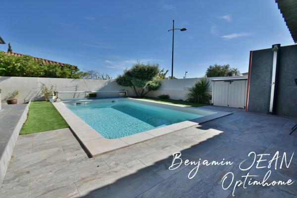 Maison récente de plain-pied f4 avec piscine et cuisine d’été