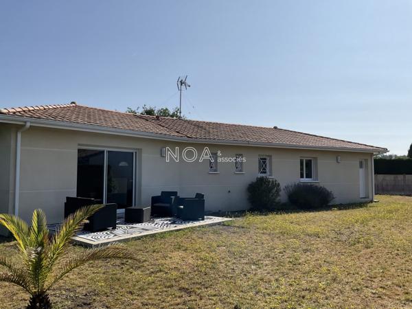 Maison de plain pied sur beau terrain