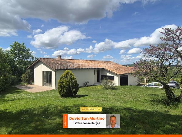 Plain-pied, jardin, garages, 4 chambres à LAPLUME (47)