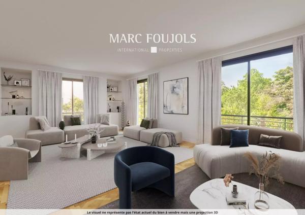 Appartement Paris 16ème, 6 pièces avec jardin. 238 m²