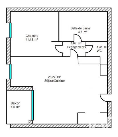 Appartement à vendre 2 pièces 42 m² Palavas-les-Flots
