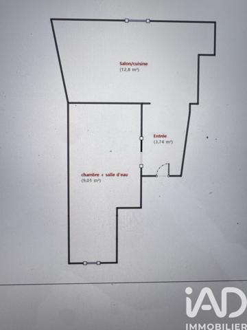 Appartement à vendre 2 pièces 25,55 m² Aix-en-Provence