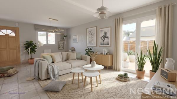 Maison à vendre à PLOEMEL, environnement calme à 2km du bourg avec 4 chambres