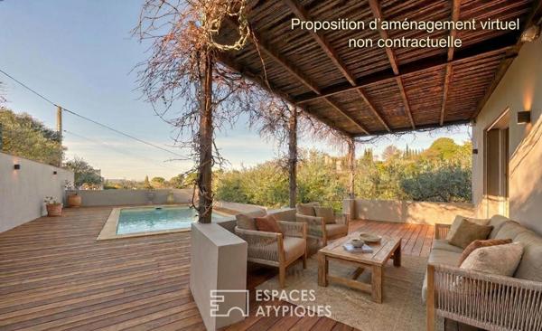 Villa avec olivette, vue panoramique et grand terrain