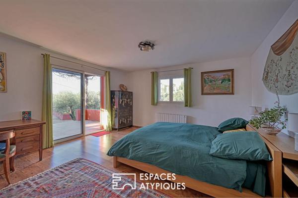 Villa avec olivette, vue panoramique et grand terrain