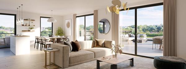 Superbe 3 pièces avec terrasse et jardin - prestations haut de gamme