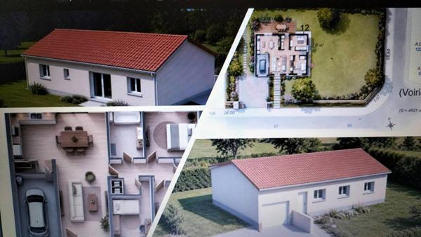 Terrain 1000m² Puycasquier (32120) parcelles