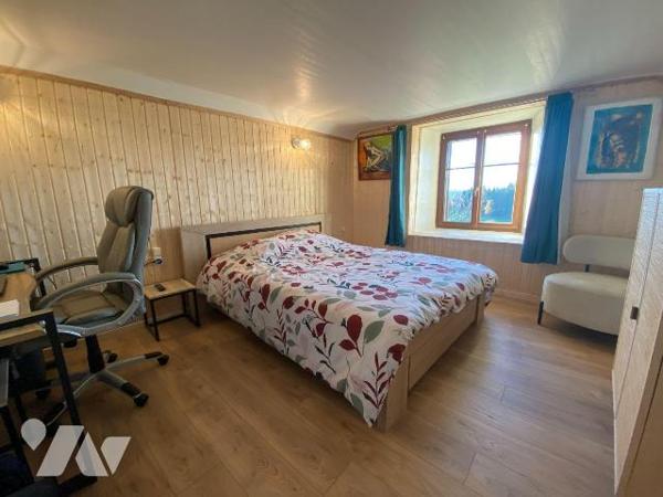 SANSAC-VEINAZES, sur 1524 m² de terrain clôt et arboré, maison auvergnate rénovée comprenant au...