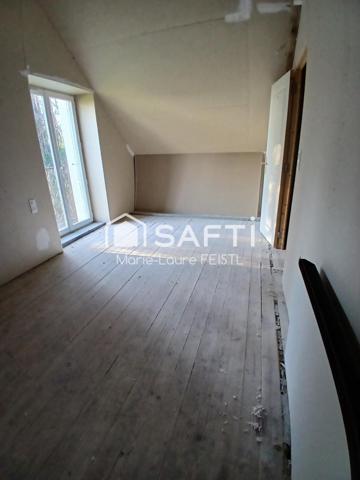 Maison à finir, nature, dépendances, fort potentiel